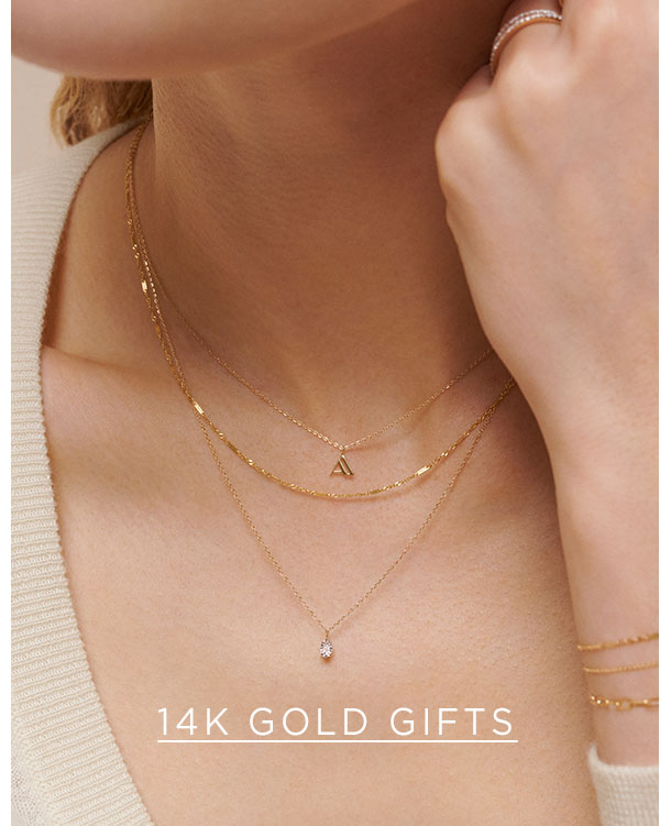 14k Solid Gold Gifts | Monica Vinader