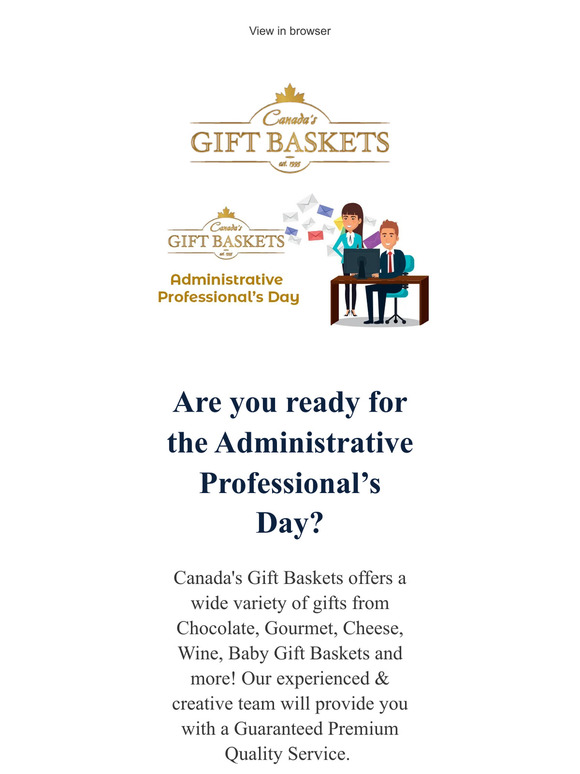 Are you ready for the Administrative Professional’s Day?