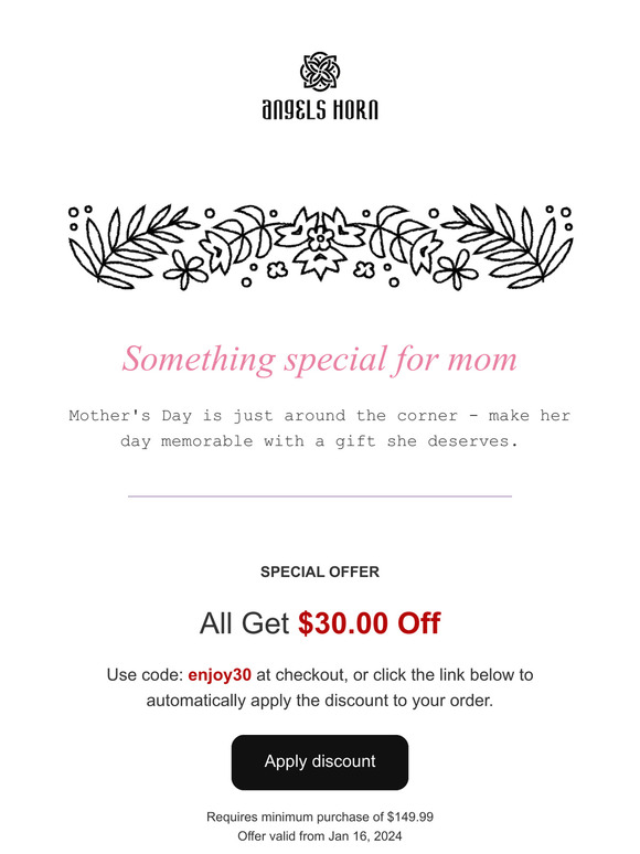 Mother's Day is coming.💐