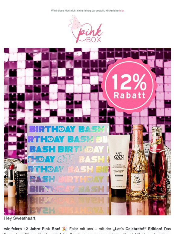 12 Jahre Pink Box 🥂 Feier mit uns!