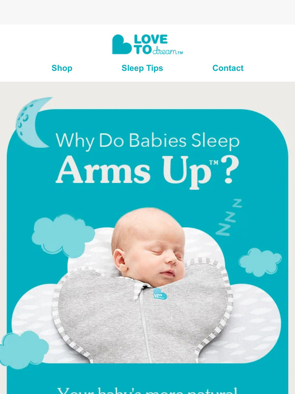 Love to Dream Why do babies sleep Arms Up?👶 Milled