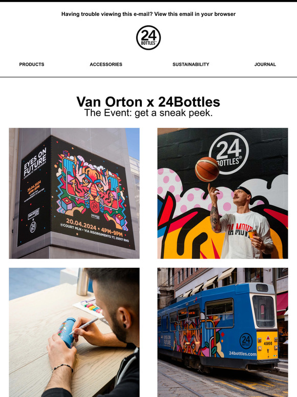 🐯 Van Orton x 24Bottles Event: a sneak peek.