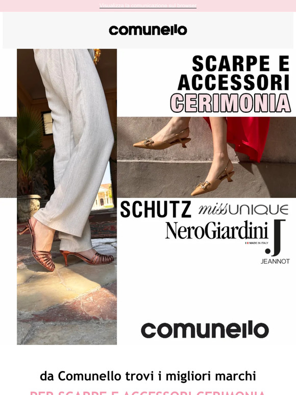 Scapre da Cerimonia? Ci pensa Comunello 👠🛍️