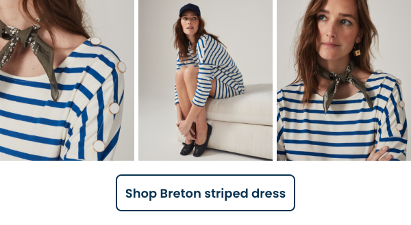 Shop Breton striped dress