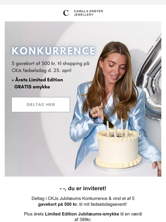 Vind 500 kr. + Jubilæums hoops 🎉