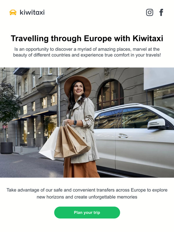 Discover Europe's gems with Kiwitaxi