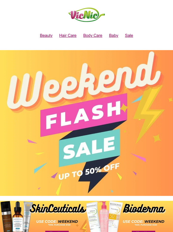WEEKEND FLASH SALE ⚡️ Up to 50% off Selected | Order €120+, Get Extra 5% Off With Code: WEEKEND