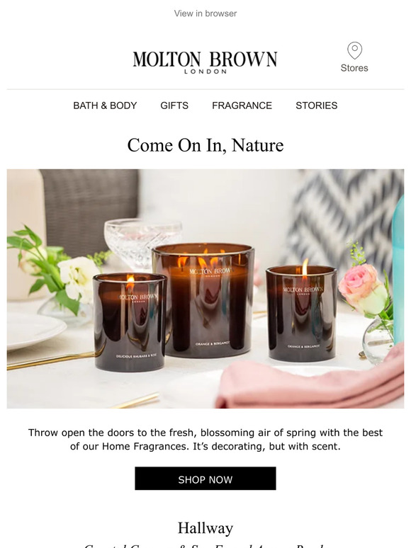 Molton Brown Email Newsletters Shop Sales, Discounts, and Coupon Codes