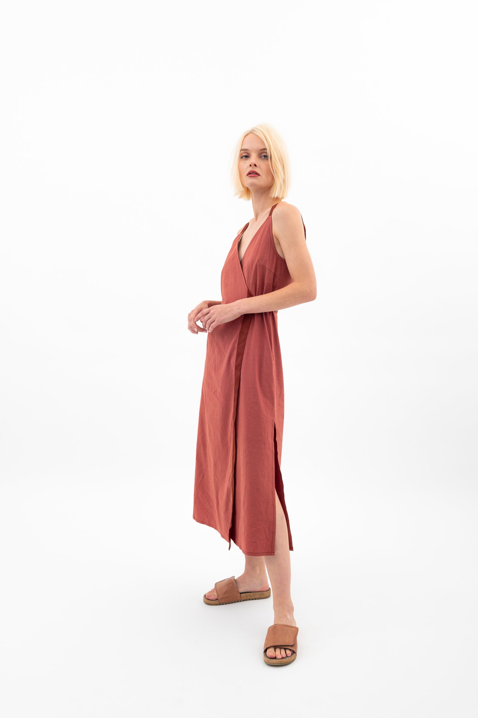 woman wearing a dress