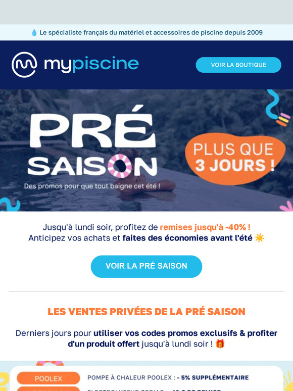 Pré Saison & Ventes Privées : Dernière Chance ⛱️