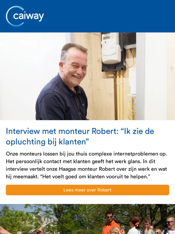 Onze monteur Robert aan het woord