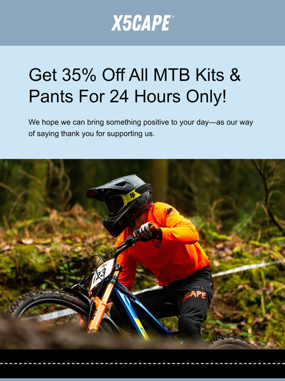 Offer Ends Tonight! Don't Miss Out on 35% Off All MTB Kits