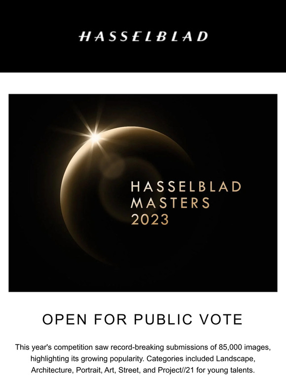HASSELBLAD MASTERS 2023 OPEN FOR PUBLIC VOTE