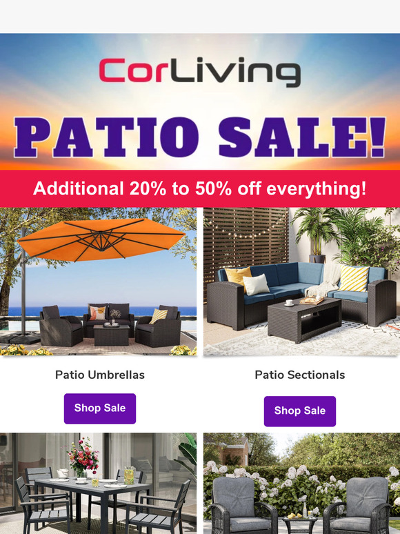 🏖️ PATIO SALE ON NOW!
