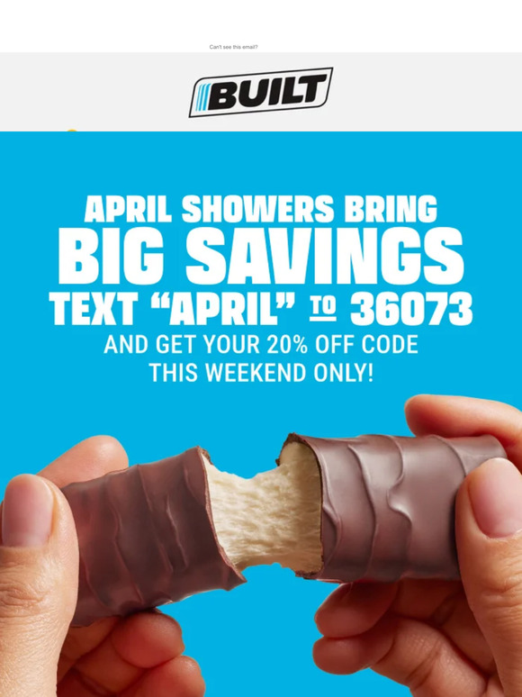 Get 20% off this weekend - Text for code!