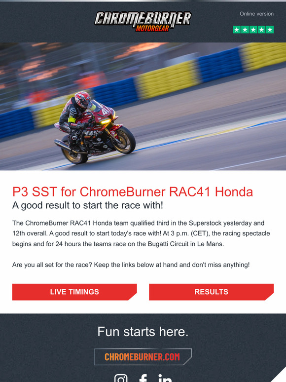 P3 SST for ChromeBurner RAC41 Honda
