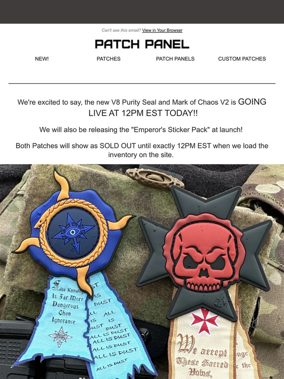 DROP: Purity Seal V8 and Mark of Chaos V2!!