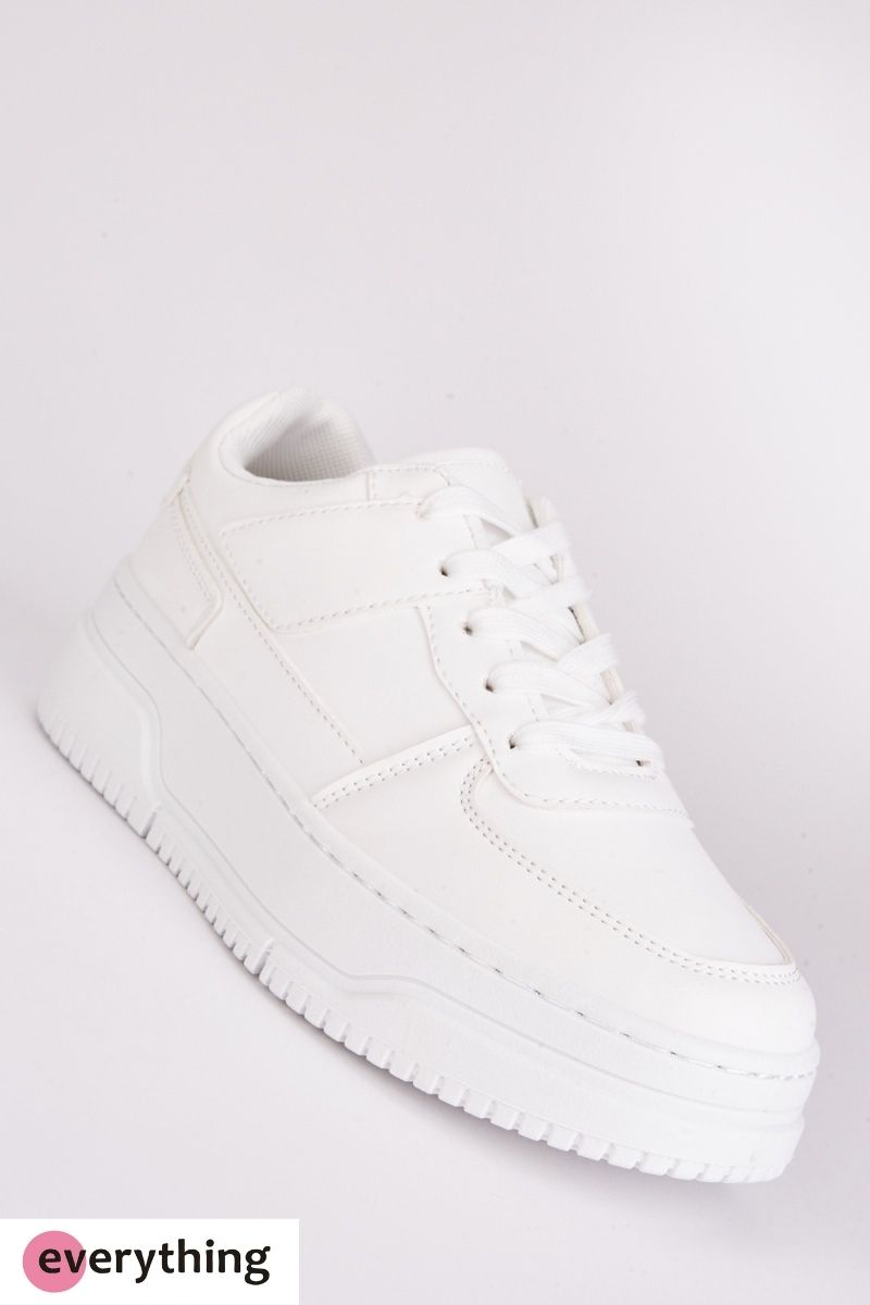High Platform Lace Up Trainers