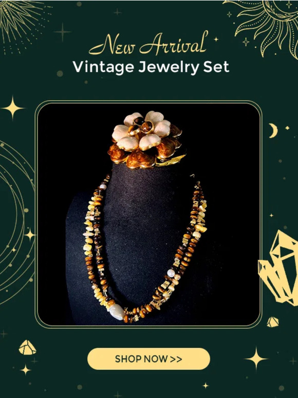 NEW ARRIVAL Vintage Jewelry Set Boost Your Power