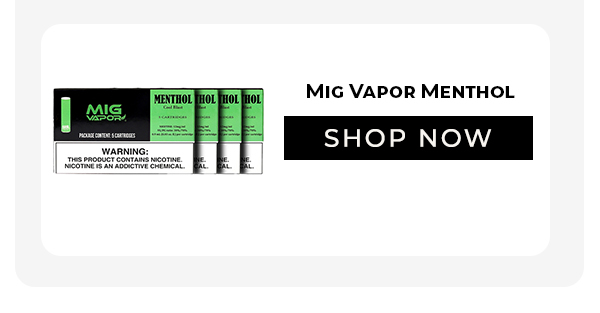 Mig Vapor Menthol - 20 Pack