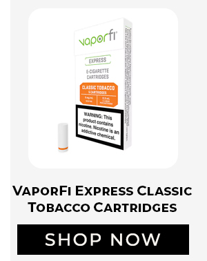 VaporFi Express Classic Tobacco E Cig Cartridges