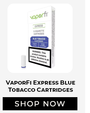VaporFi Express Blue Tobacco E Cig Cartridges - 10 Pack