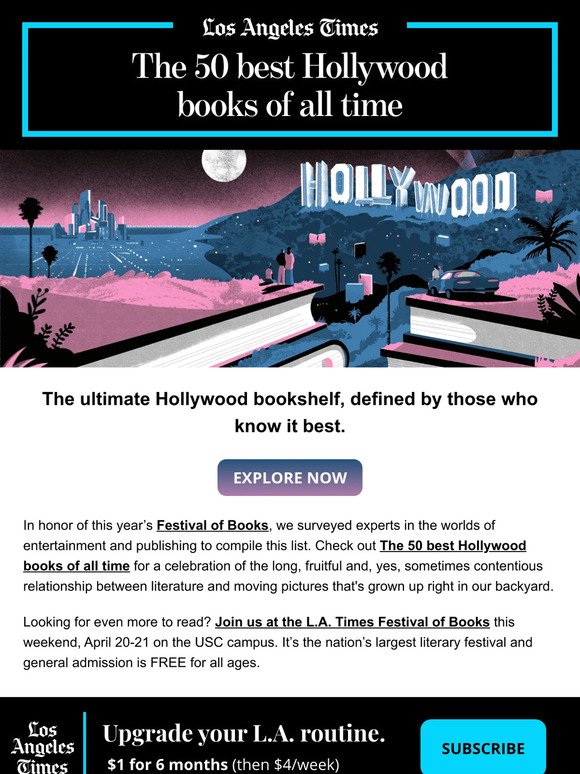 50 titles from our top Hollywood books of all time