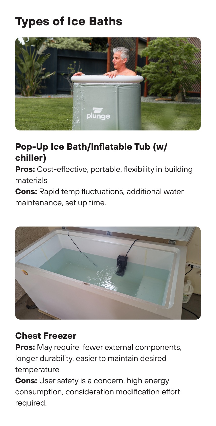 Plunge: How-to: DIY cold plunge | Milled