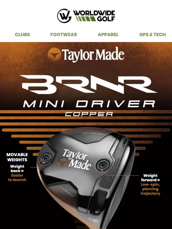 Worldwide Golf Shops Introducing CuttingEdge Copper Clubs by