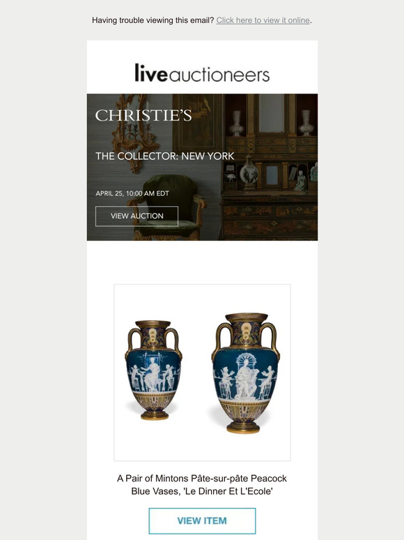 LiveAuctioneers Covetable Collections from Christie’s + Freeman’s
