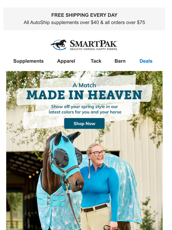 SmartPak Equine: Matching Sets, Patterns & More | Milled