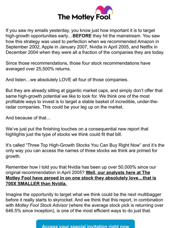 The Motley Fool: This one stock is 700X smaller than Nvidia | Milled