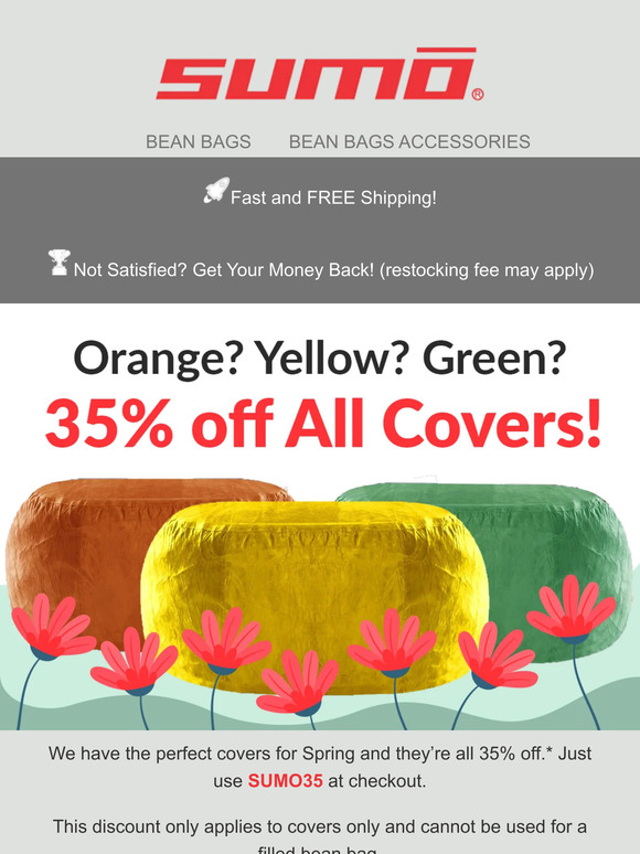 35% off Sumo Lounge Covers 🌸