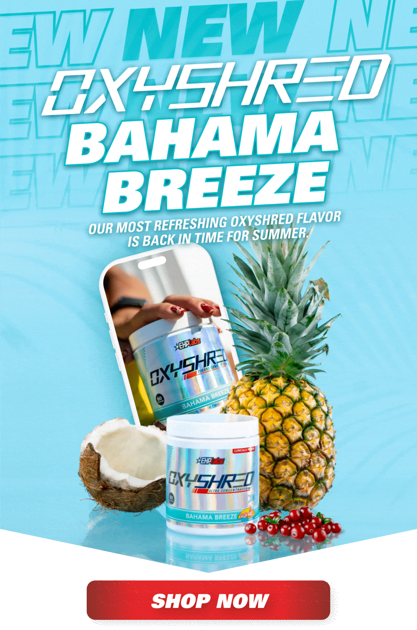 EHPlabs 🌴 OxyShred Bahama Breeze is BACK!! Milled