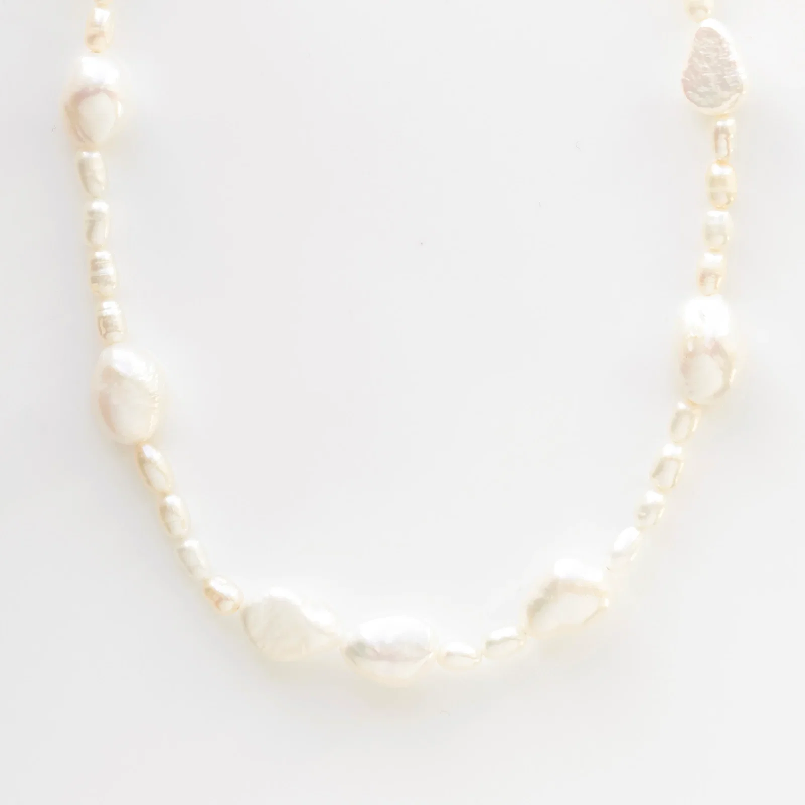 Image of Organic Mixed Pearl Necklace