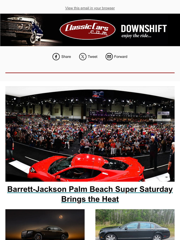ClassicCars BarrettJackson Palm Beach Super Saturday Brings the Heat