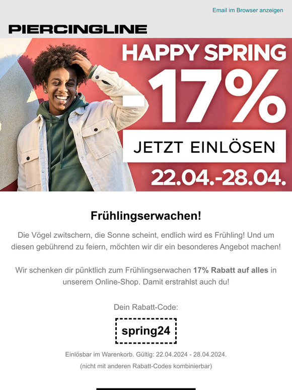 Spare jetzt 17%  🌸  Happy Spring!