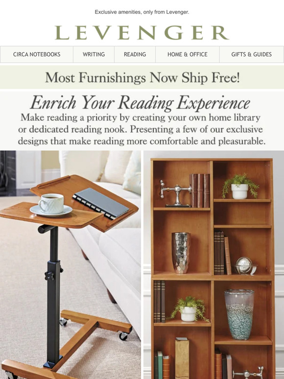 Levenger Serious Reading Luxuries. Milled