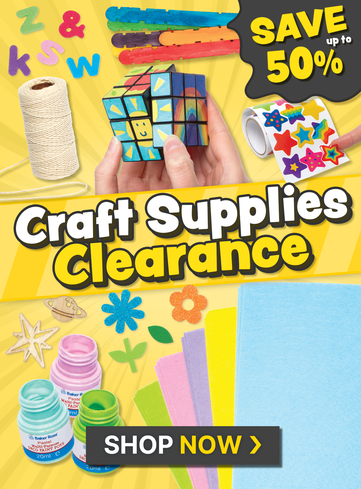 Craft Supplies Clearance