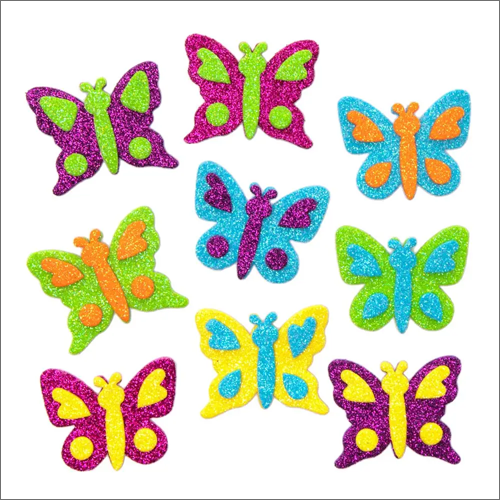 Butterfly Glitter Foam Stickers