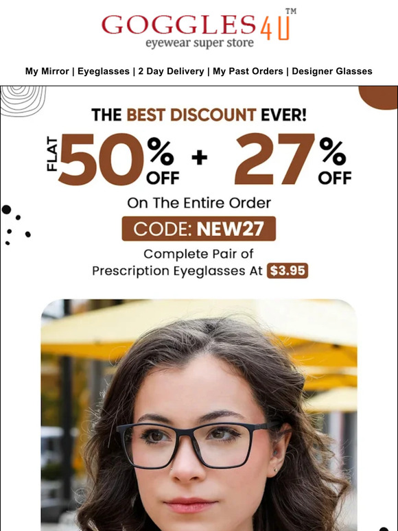 Goggles4u Eyeglasses 🚩 Last Chance To Grab This Discount. Milled