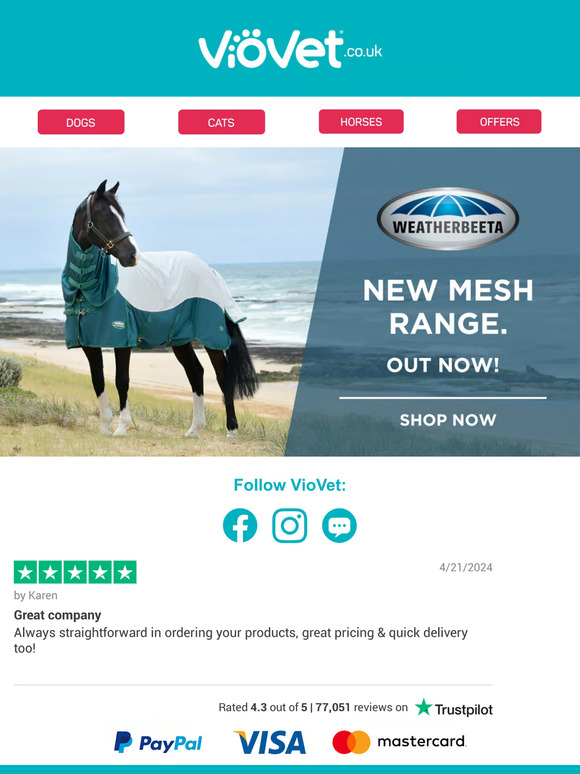 Discover WeatherBeeta's New Mesh Range ✨🐴