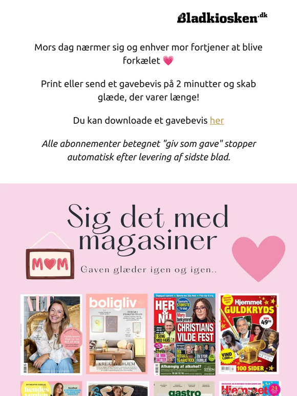 En særlig gave til mors dag 💗