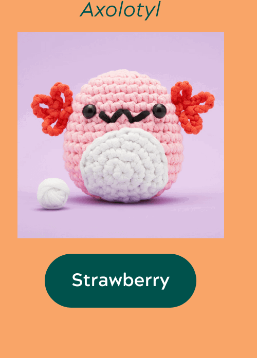 Axolotyl  Strawberry the Axolotyl  [Shop Now]