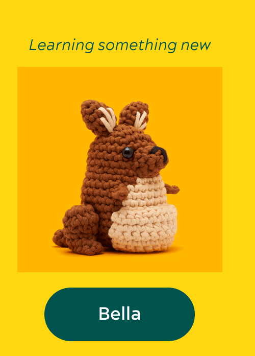 Learning something new	 Bella the Kangaroo Shop Now