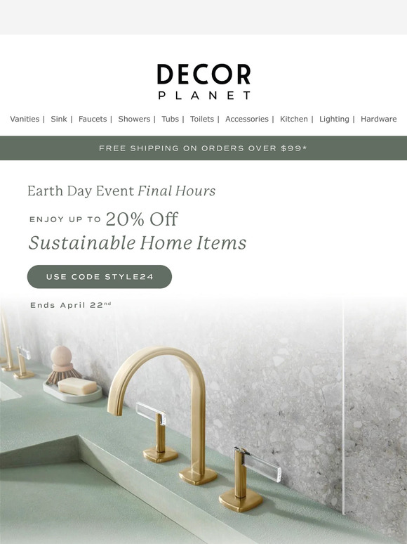 Decor Planet: Last Chance for Earth Day Savings 🌍 | Milled