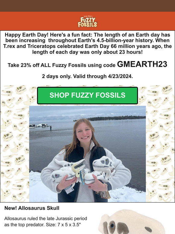GIANTmicrobes: Unearth Earth Day Savings on Dino Plush! 🦖 | Milled