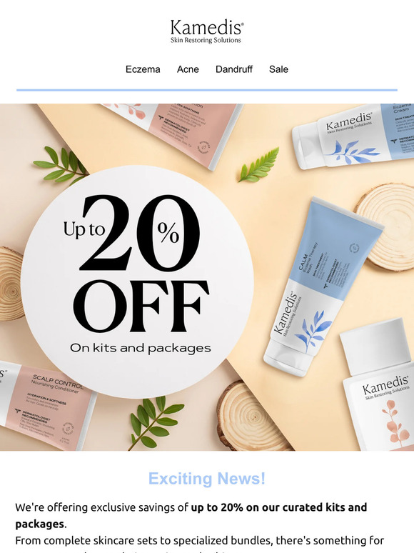 Save Up to 20% on Kits and Packages 😍