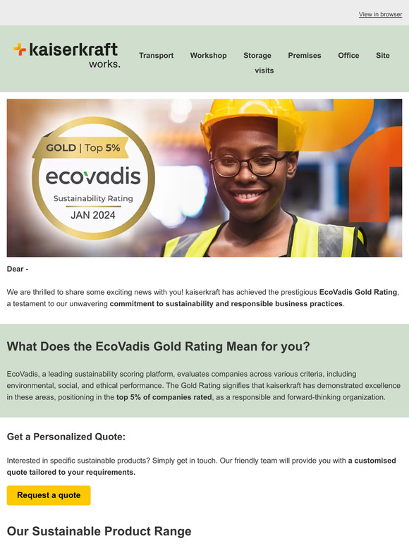 Making sustainability easy and transparent