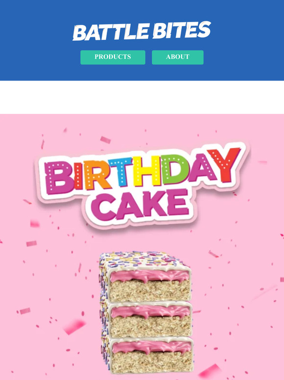🍰 Birthday Cake Flavour Battle Bites: Only 119 Kcals Per Bite